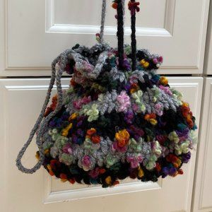 Hand-made Knit Pouch Purse